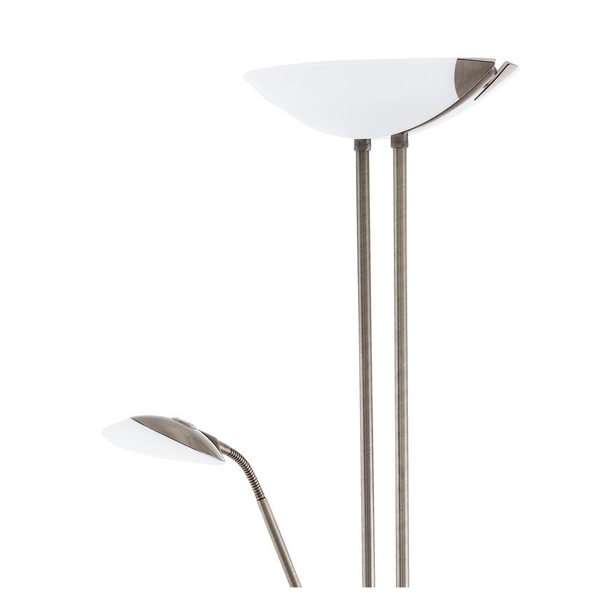Eglo - Lámpara de pie LED regulable LED/20W + LED/2,5W bronce
