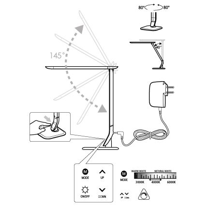 Eglo - Lámpara LED regulable LED/6W/230V