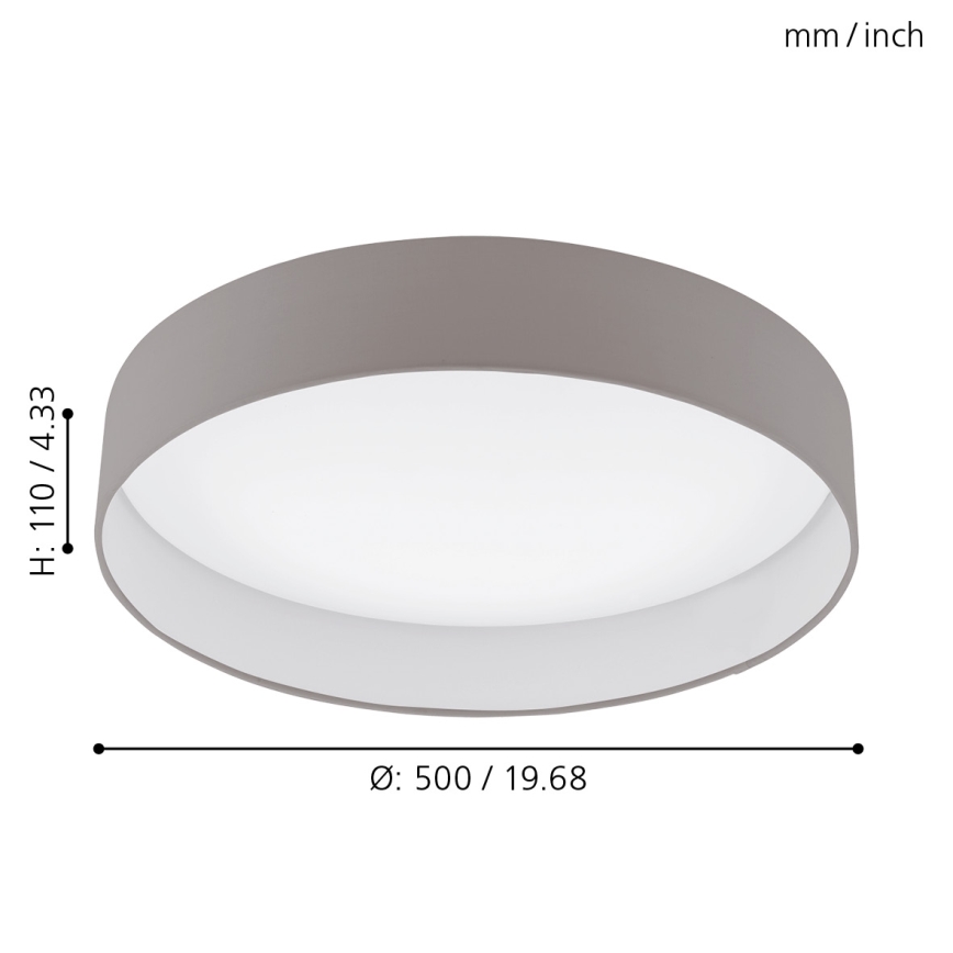 Eglo - Plafón LED LED/24W/230V