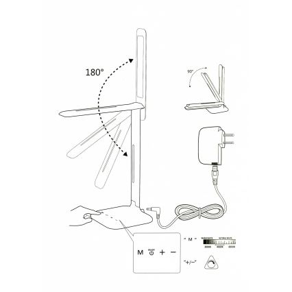 Eglo 93966 -  Lámpara de mesa CAUPO LED/2.9W/230V