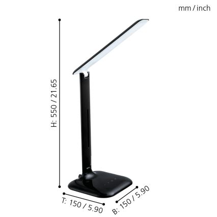 Eglo 93966 -  Lámpara de mesa CAUPO LED/2.9W/230V