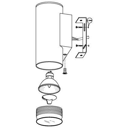 Eglo - Iluminación LED exterior 1xGU10/3W/230V IP44