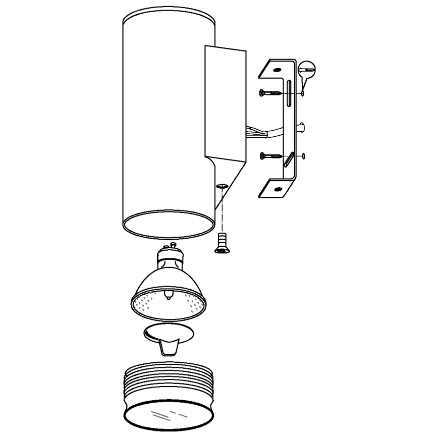 Eglo - Iluminación LED exterior 1xGU10/3W/230V IP44