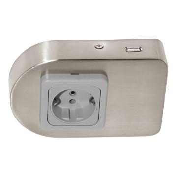 Eglo 94662 - Enchufe para bajo mueble de cocina, incluye USB TAXANO