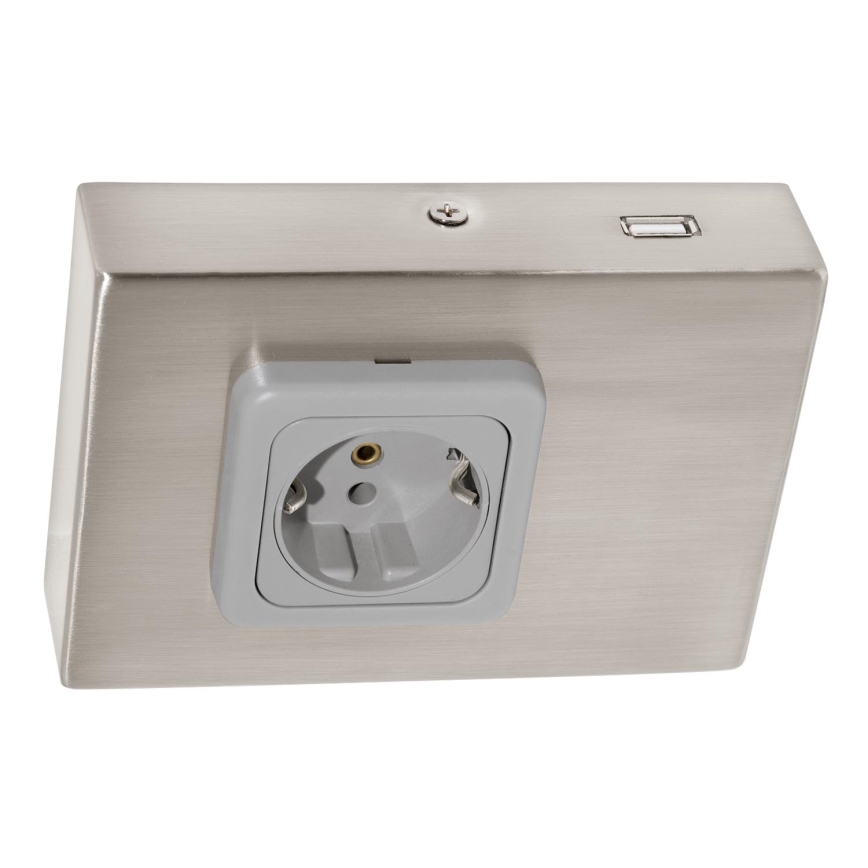 Eglo 94664 - Enchufe bajo mueble de cocina SCHUKO incluye USB TAXANO