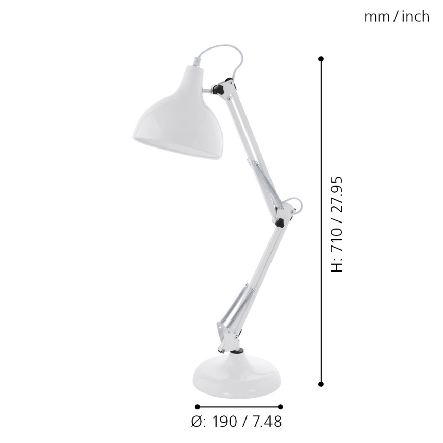 Eglo - Lámpara de mesa 1xE27/40W/230V