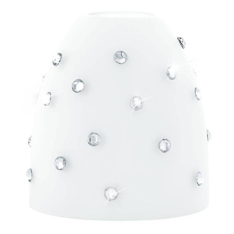 Eglo 94749 - Vidrio de recambio para lámpara de araña, lámpara de mesa, lámpara de techo y foco MY CHOICE diá. 9 cm blanco/cromo