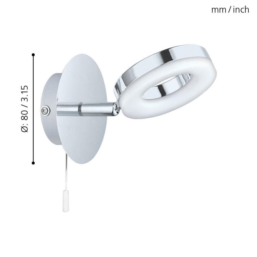 Eglo 94756 - Iluminación LED para el baño GONARO 1xLED/3,8W/230V IP44