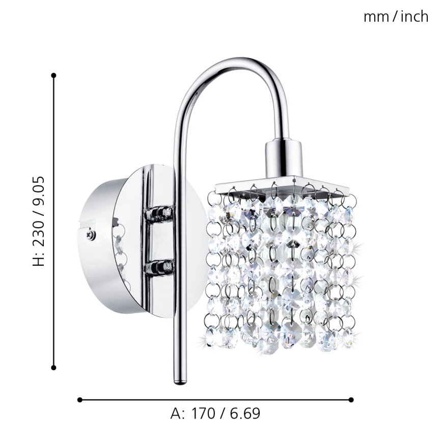 Eglo - Iluminación LED para el baño 1xLED/2,5W/230V IP44
