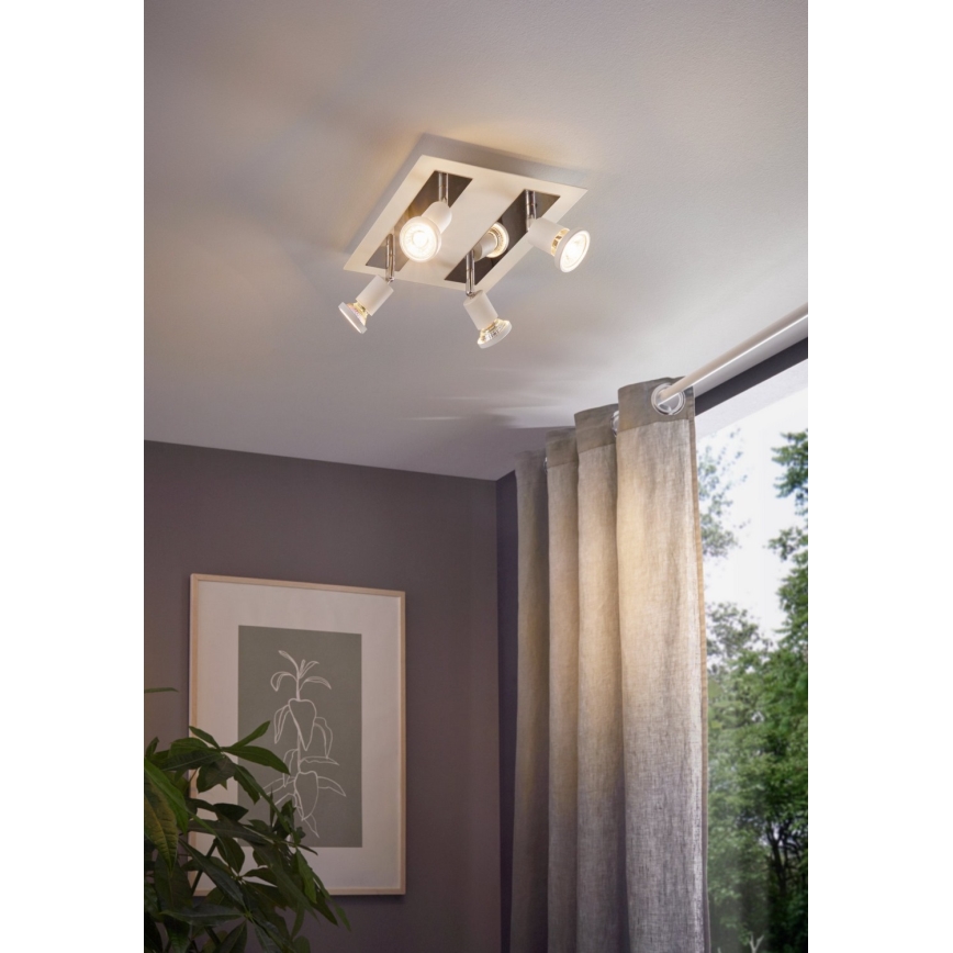 Eglo 94962 - Foco LED SARRIA 4xGU10-LED/5W/230V