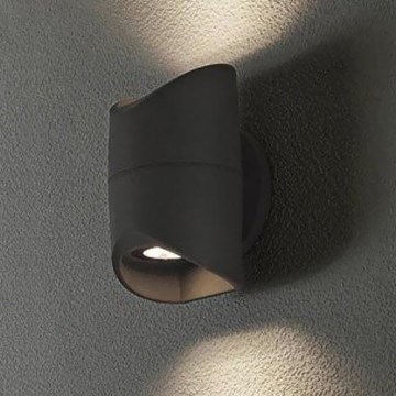 Eglo 95076 - Aplique exterior ABRANTES 2xLED/6W/230V IP44