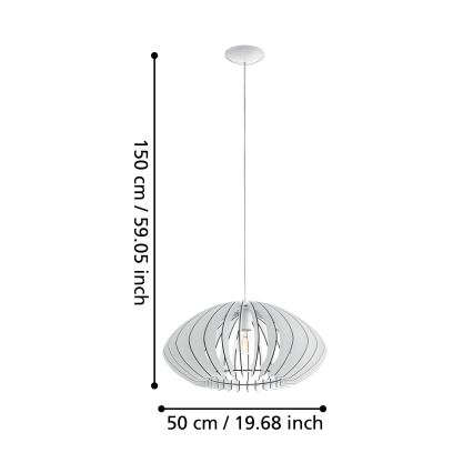 Eglo - Lámpara colgante 1xE27/60W/230V