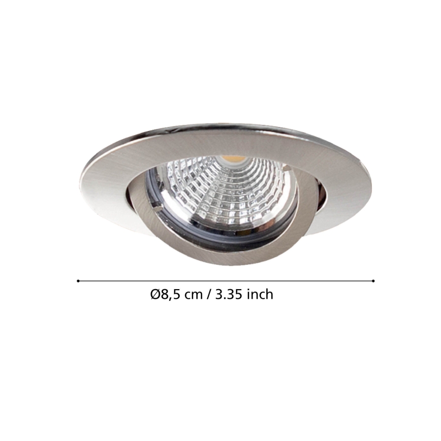 Eglo - SET 3x Iluminación LED empotrada de techo TEDO 3xGU10-LED/5W/230V