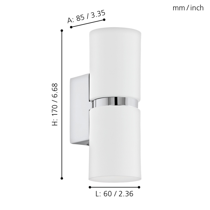 Eglo - LED Aplique 2xGU10-LED/4W/230V