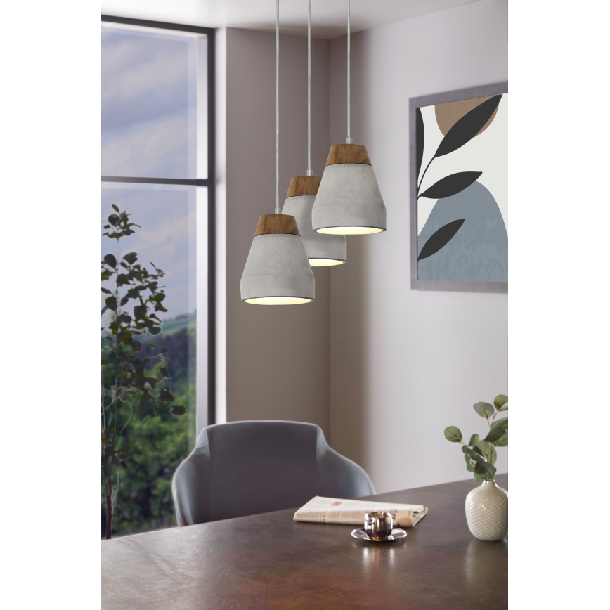 Eglo - Lámpara colgante 3xE27/60W/230V