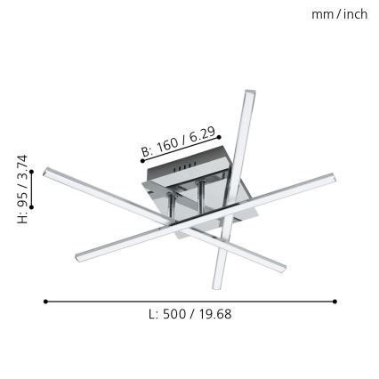 Eglo - Plafón LED LED/13,2W/230V