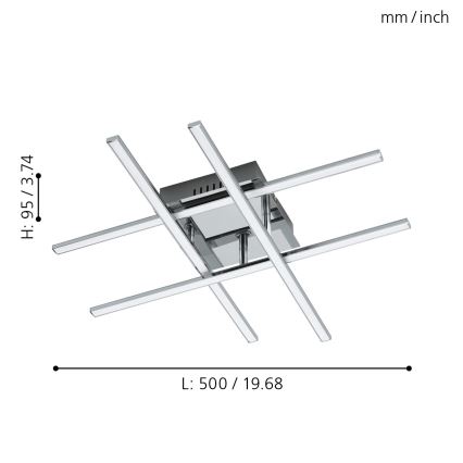 Eglo - Plafón LED LED/24W/230V