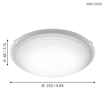 Eglo - Plafón LED LED/8,2W/230V