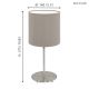Eglo - Lámpara de mesa 1xE14/40W/230V