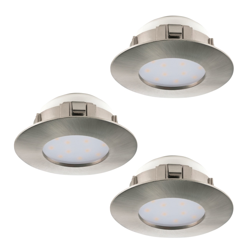 Eglo - SET 3x Iluminación LED empotrada de techo PINEDA 1xLED/4,9W/230V