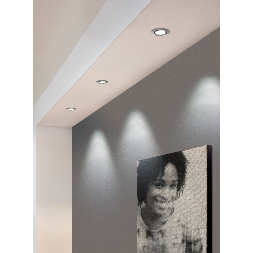Eglo - SET 3x Lámpara empotrable LED regulable PINEDA 1xLED/5,5W/230V