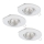 Eglo 95895 - SET 3x Lámpara empotrada LED PENETO 1 1xGU10-LED/3W/230V