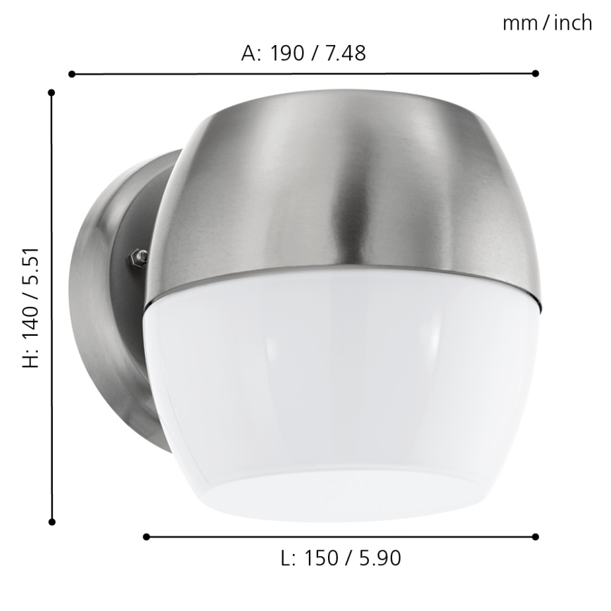 Eglo - Aplique LED exterior LED/11W IP44