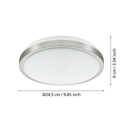 Eglo - Plafón LED LED/18W/230V