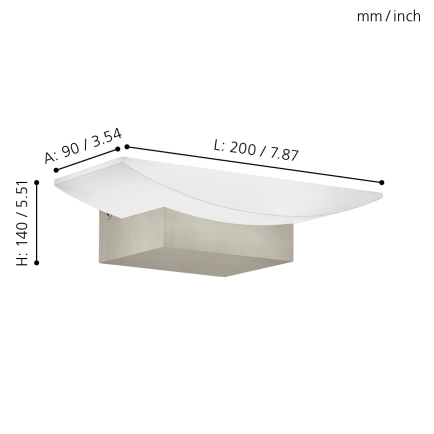 Eglo - LED Aplique 1xLED/5,6W/230V
