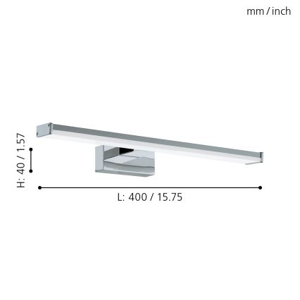 Eglo 96064 - Iluminación LED para el baño PANDELLA 1 LED/7,4W/230V IP44