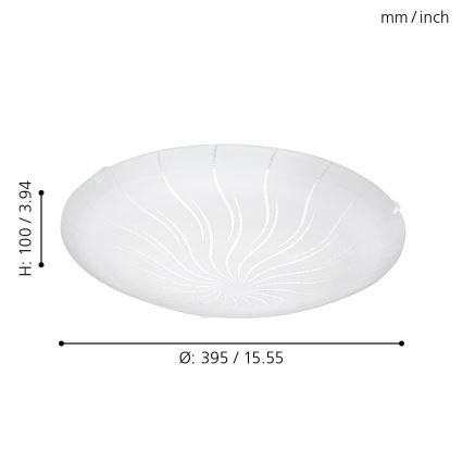 Eglo - Plafón LED LED/16W/230V