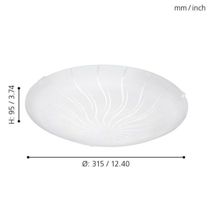 Eglo - Plafón LED LED/11W/230V