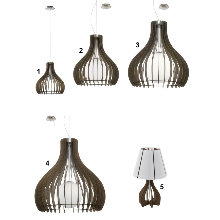 Eglo 96219 - Lámpara colgante TINDORI 1xE27/60W/230V