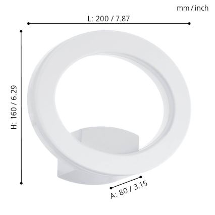 Eglo - Aplique LED exterior LED/10W/230V IP44