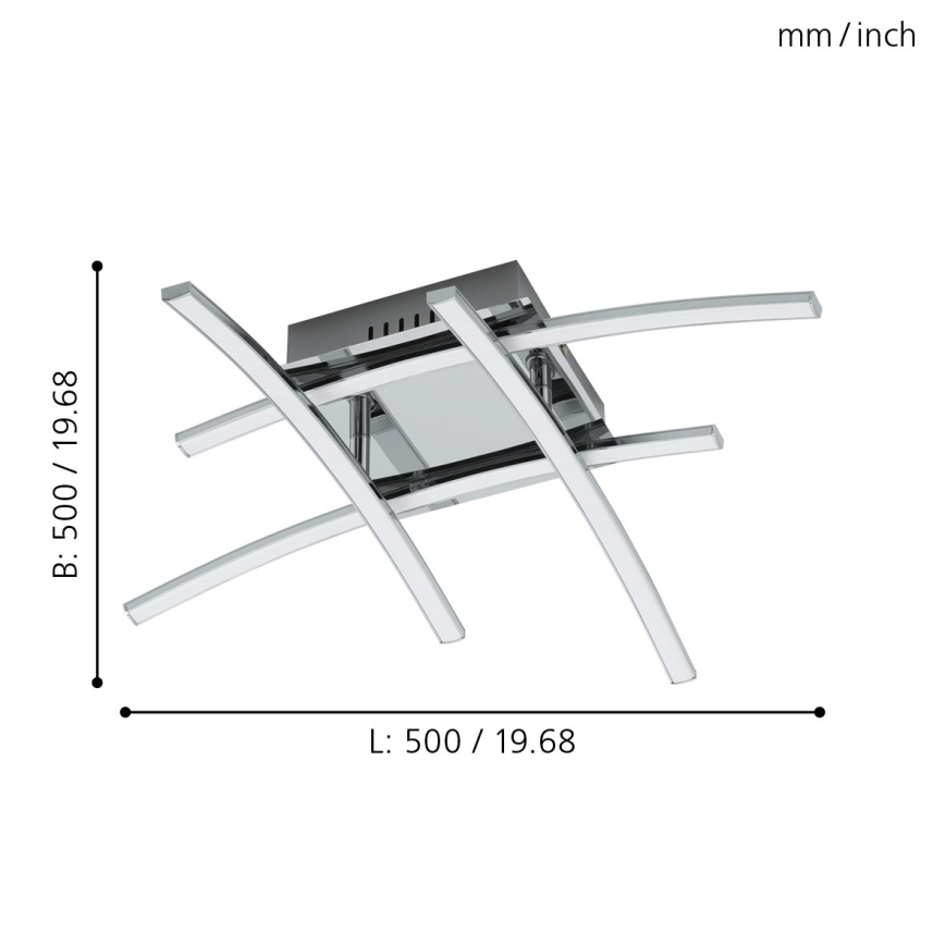 Eglo - LED Lámpara de techo 4xLED/5W/230V
