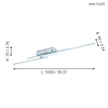 Eglo - Plafón LED 3xLED/6W/230V