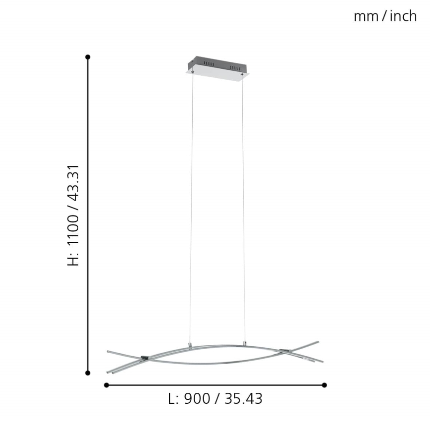 Eglo - Lámpara LED colgante 3xLED/9W/230V