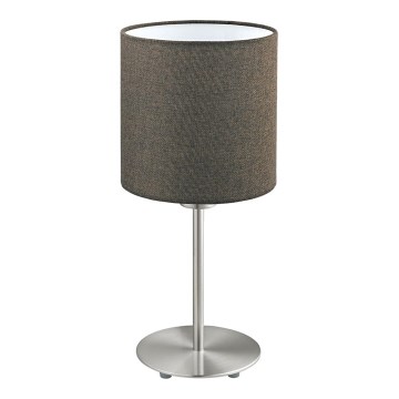 Eglo 96388 - Lámpara de mesa PASTERI 1xE27/60W/230V marrón