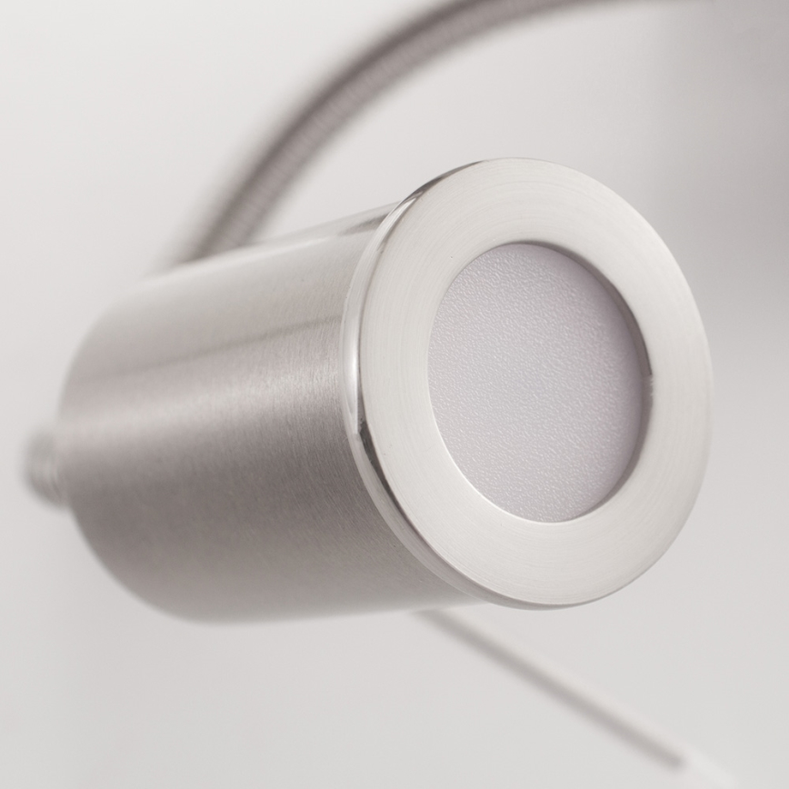 Eglo - Lámpara LED flexible 1xE27/40W+LED/3,8W topo