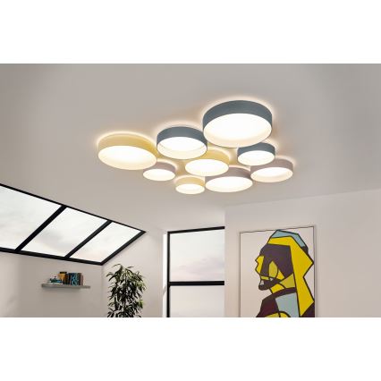 Eglo - Plafón LED regulable 1xLED/18W/230V beige