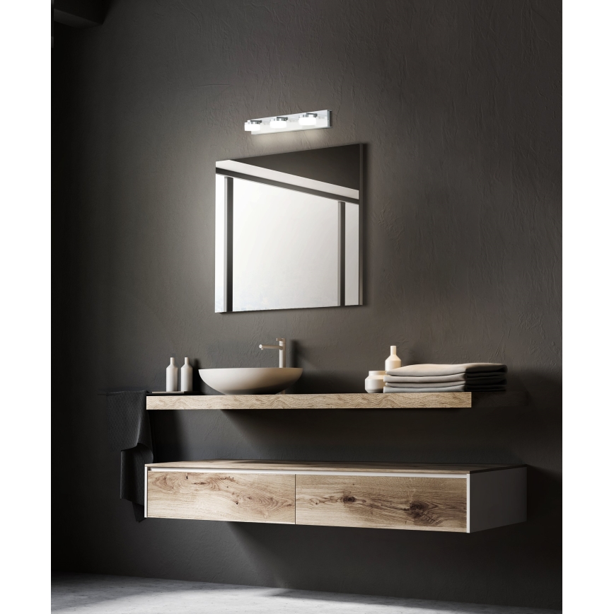 Eglo - Aplique de baño LED regulable 3xLED/7,2W/ IP44