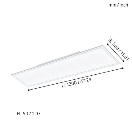 Eglo - LED RGBW Lámpara regulable SALOBRENA-C LED/31W + control remoto