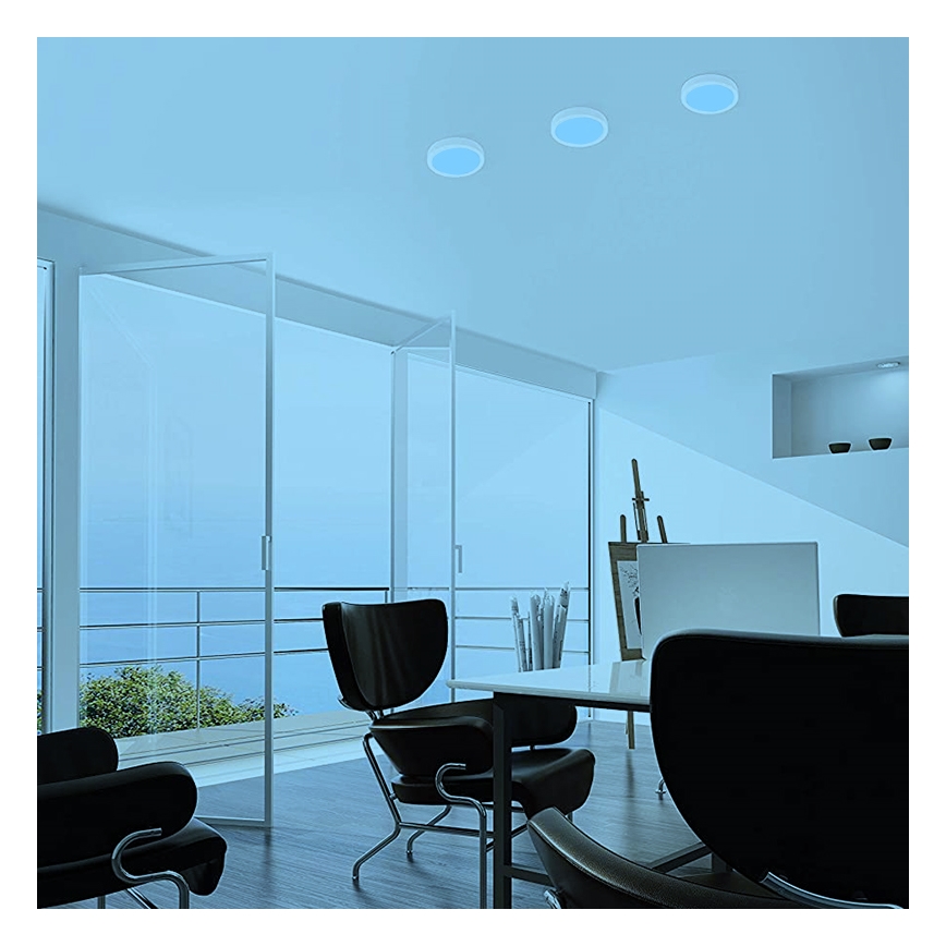 Eglo - Plafón LED RGBW regulable FUEVA-C LED/15,6W/230V Bluetooth