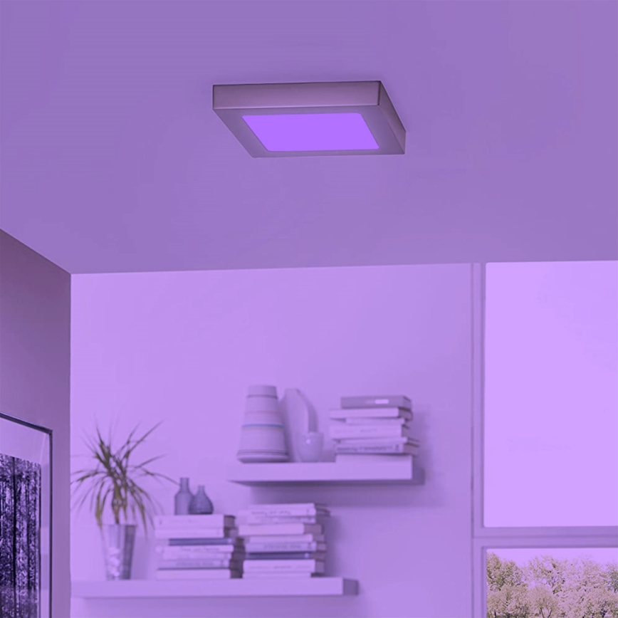 Eglo - Plafón LED RGBW Regulable FUEVA-C LED/15,6W/230V Bluetooth