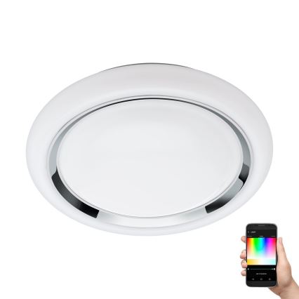 Eglo - Plafón LED RGBW regulable CAPASSO-C LED/17W/230V