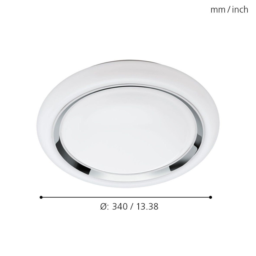 Eglo - Plafón LED RGBW regulable CAPASSO-C LED/17W/230V