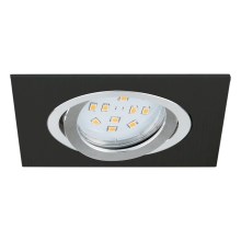 Eglo 96759 - Iluminación LED empotrada de techo TERNI 1 1xGU10/5W/230V negro