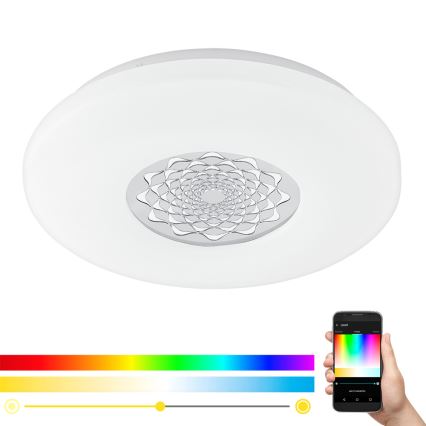 Eglo - Plafón de pared LED RGB regulable CAPASSO-C LED/17W/230V