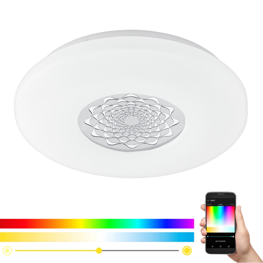 Eglo - Plafón de pared LED RGB regulable CAPASSO-C LED/17W/230V
