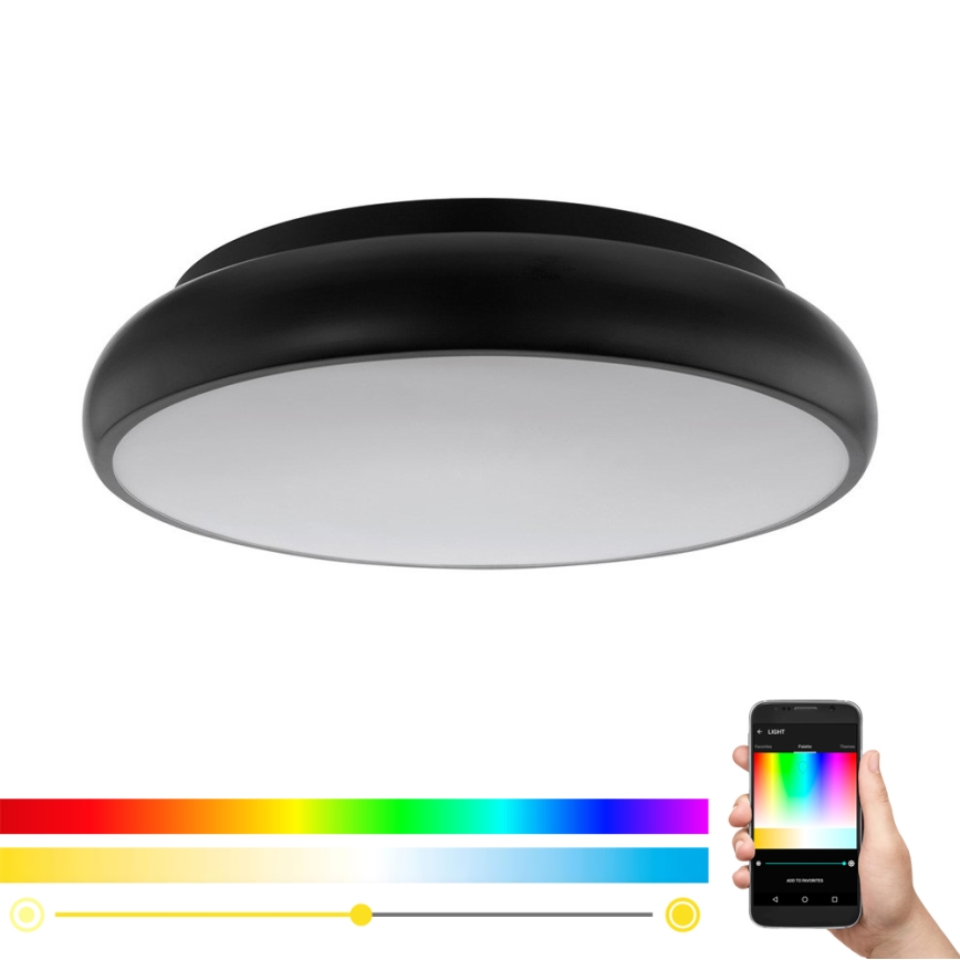 Eglo 96996 - Plafón LED RGB RIODEVA-C 1xLED/27W/230V